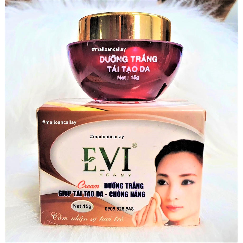 Kem EVI dưỡng trắng tái tạo da- chống nắng 15g