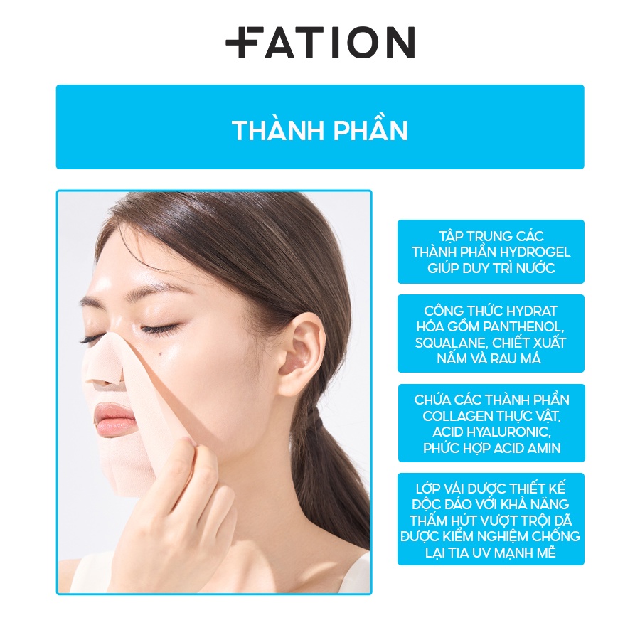 Mặt Nạ Chống Nắng Và Dịu Da Cho Hoạt Động Ngoài Trời FATION UV Control Outdoor Cool Mask Sun Patch - Hộp 4 miếng 16gx4