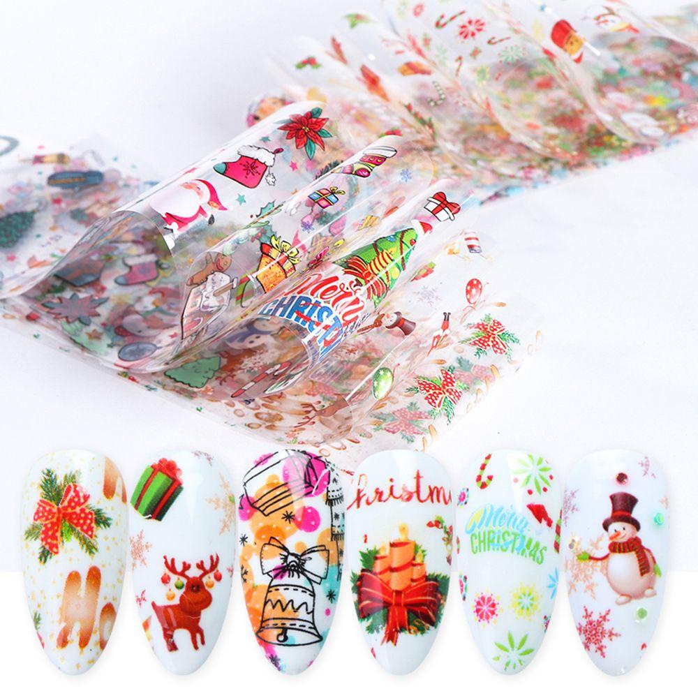 PATH Sticker Dán Móng Họa Tiết Hoa Và Nai Sừng Tấm