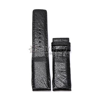 Dây đồng hồ da đà điểu màu đen PH8401