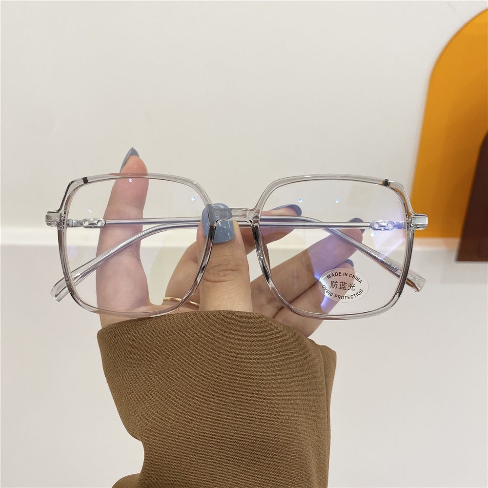 Mắt kính gọng lớn bảo vệ mắt khỏi tia bức xạ phong cách Hàn Quốc trẻ trung thời trang