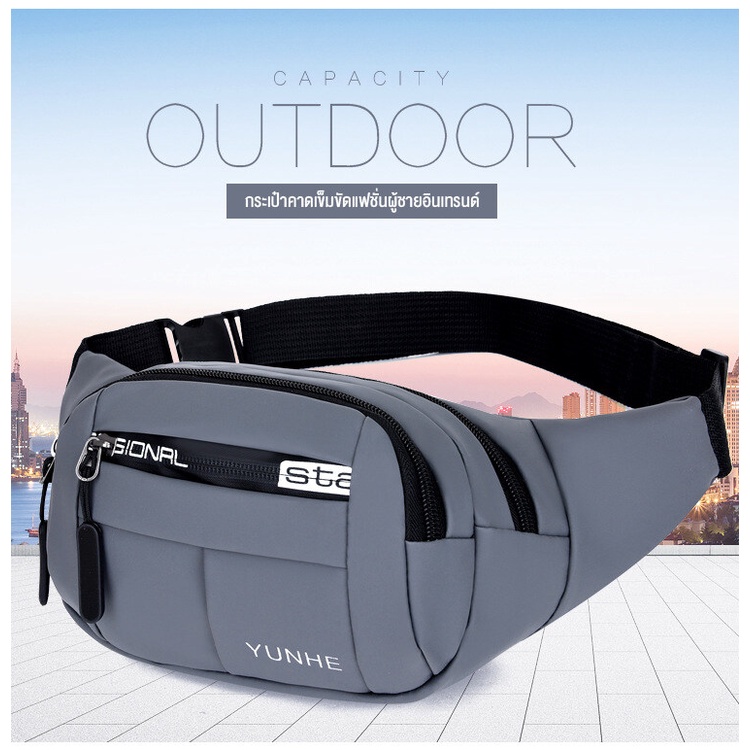 Túi Đeo Chéo Trước Ngực Vải Oxford Chống Nước Nhiều Ngăn Đa Năng Thời Trang Phong Cách Mới Giản Dị Dành Cho Bạn Nam