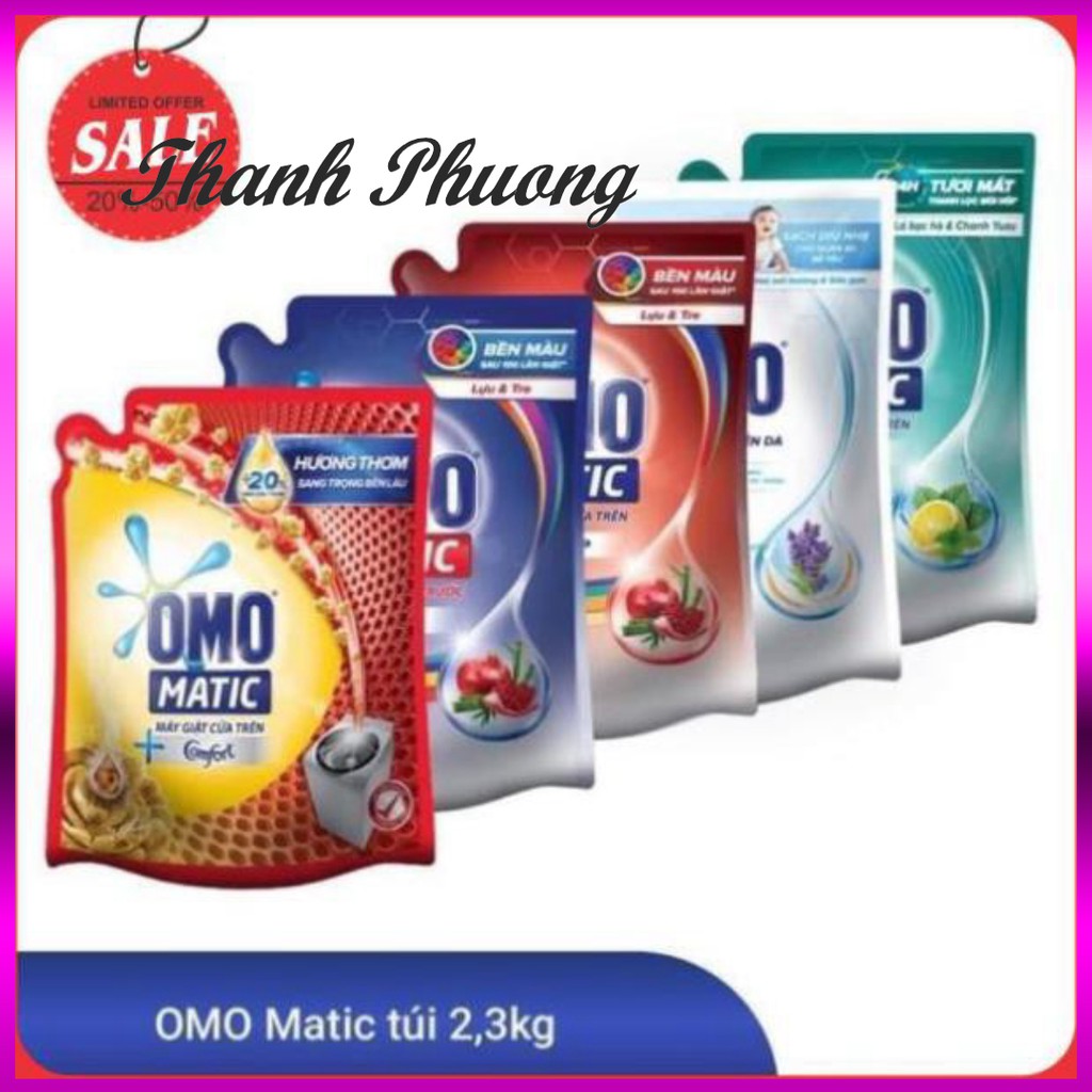 [ Sale99a ] Nước giặt OMO Matic các loại 2kg và 2.2kg sln