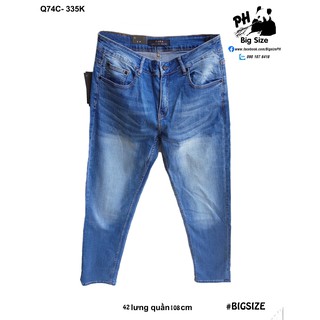 [BIGSIZE NAM] Quần jean thun dài size bự bigsize đẹp