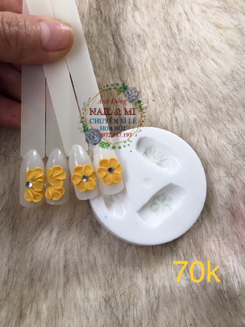 Trọn bộ khuôn hoa bột nail