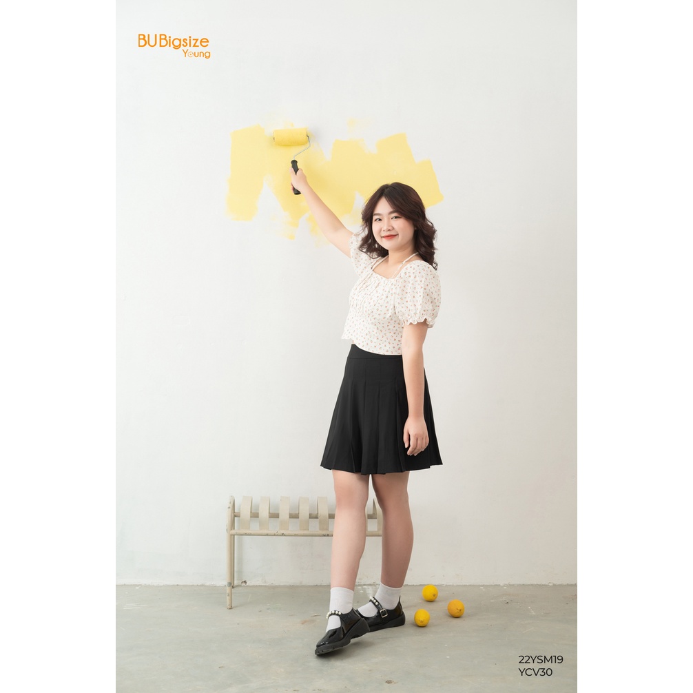 Áo croptop chéo eo BIGSIZE  - 22YSM19 -