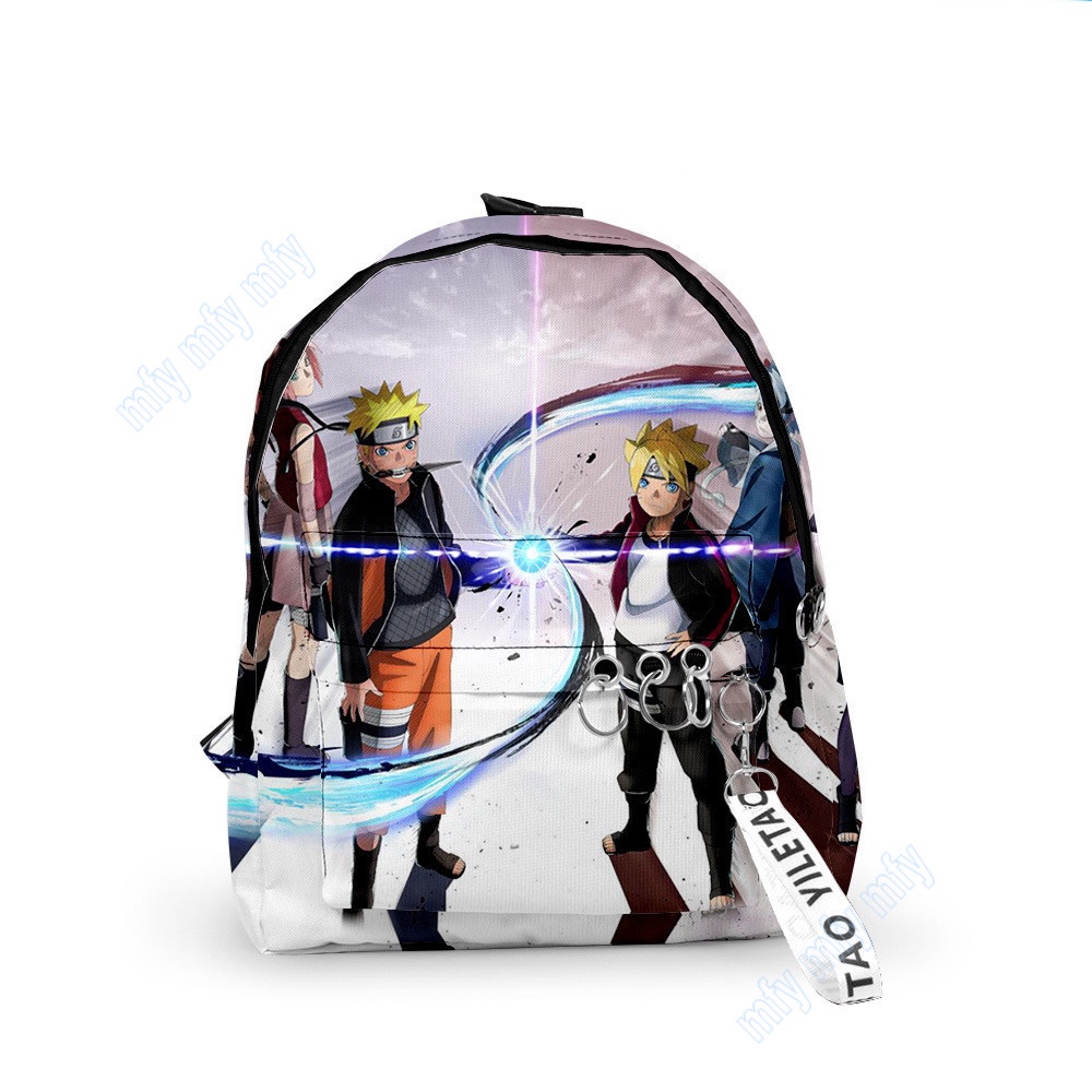 Balo Đi Học In Họa Tiết Naruto Sasuke Kakashi Cỡ Nhỏ Cho Bé Trai/Bé Gái