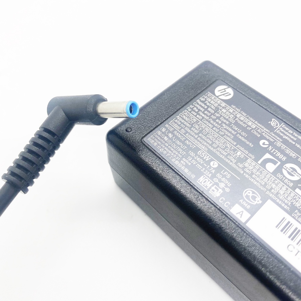 Sạc Laptop HP Zin chân kim nhỏ loại tốt 19.5v-3.33a-65w, adapter HP chân kim nhỏ 4.5mm x 3.0mm