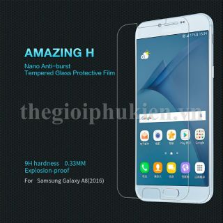 Tấm dán kính cường lực 9H SamSung Galaxy A8 2016 chính hãng Nillkin