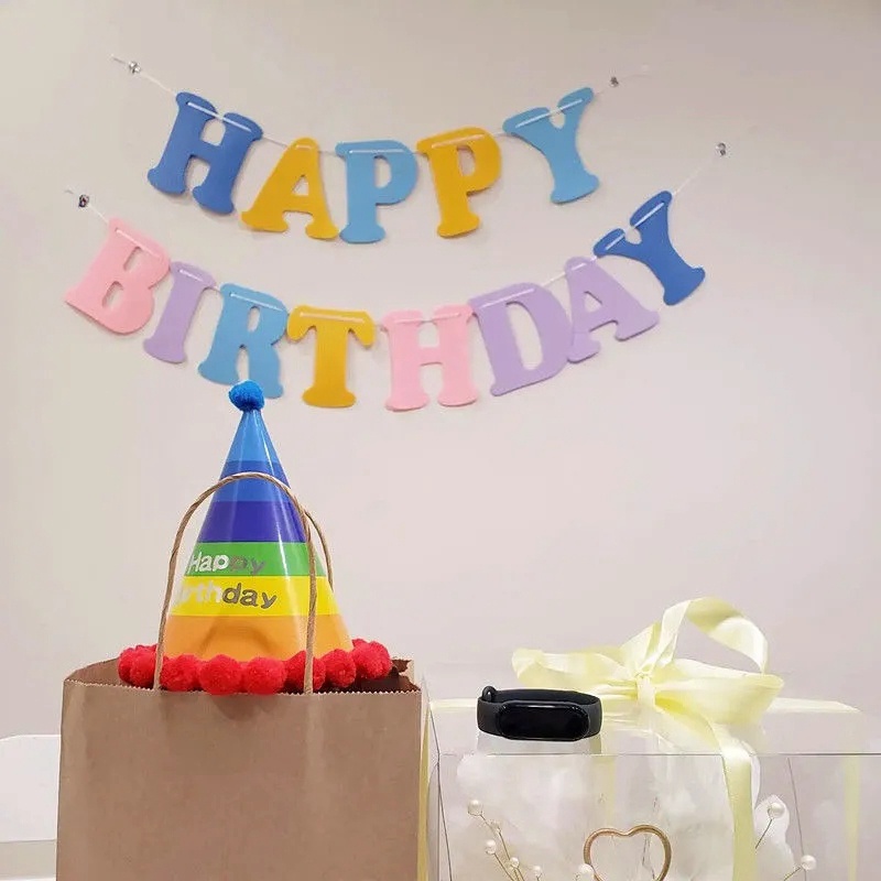 Băng Rôn Chữ Happy Birthday Trang Trí Tiệc Sinh Nhật