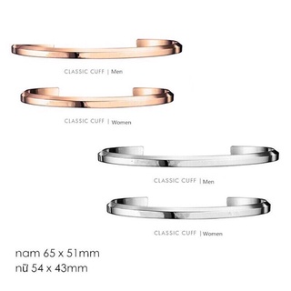 Vòng tay Cuff đôi nam, nữ không rỉ siêu đẹp