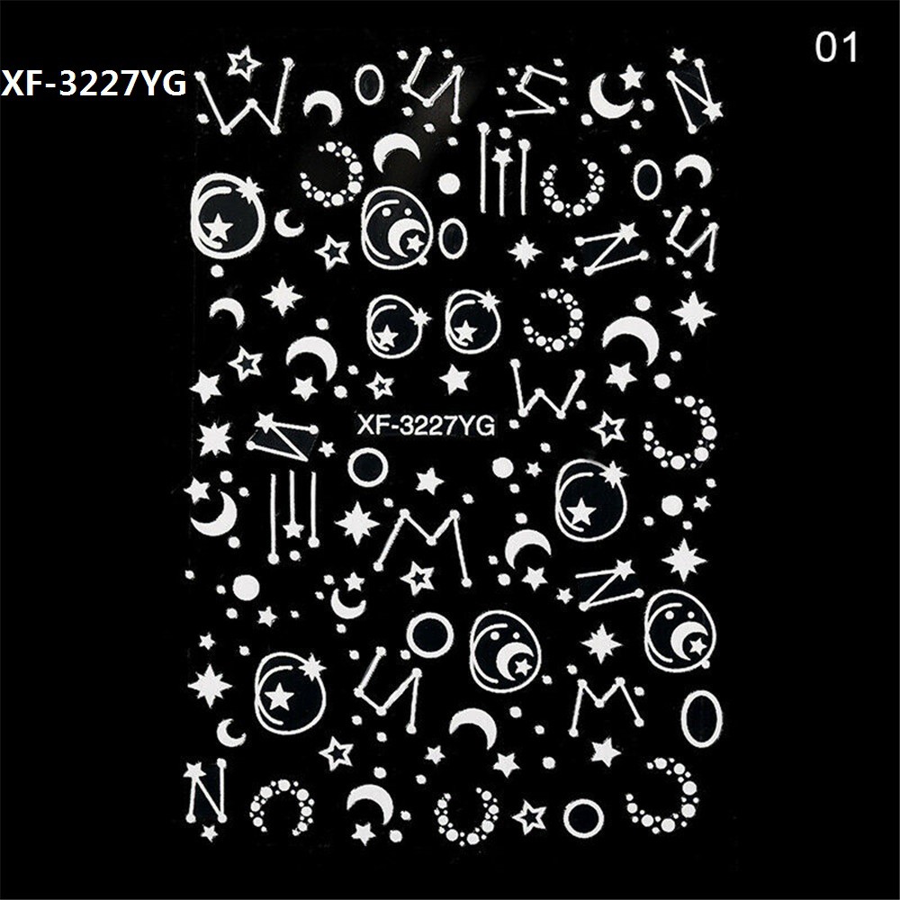 Nhãn dán 3D dạ quang trang trí móng tay