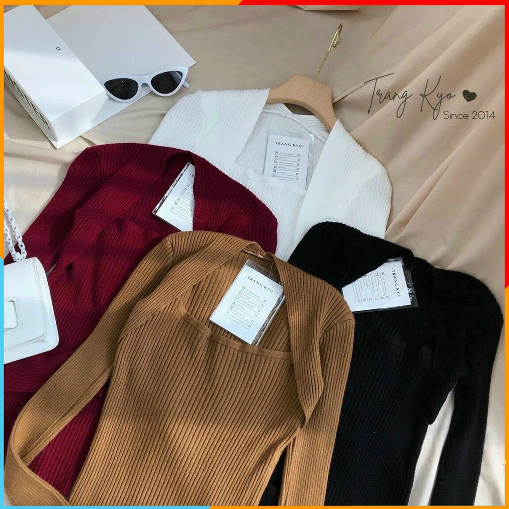 [Hàng Cao Cấp] Áo Len Tăm Dài Tay Chất Len - Áo Len Thu Đông Dài Tay Giữ Nhiệt - CD015 MALADE | BigBuy360 - bigbuy360.vn