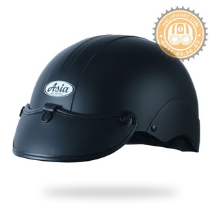 [Free ship toàn quốc] Nón bảo hiểm Asia MT128 Nón Sơn (Đen nhám)_BH trọn đời [chính hãng asia]