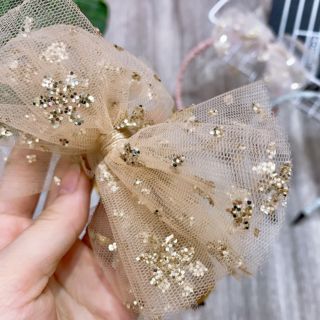 Bờm nơ cho đính lấp lánh cho bé gái