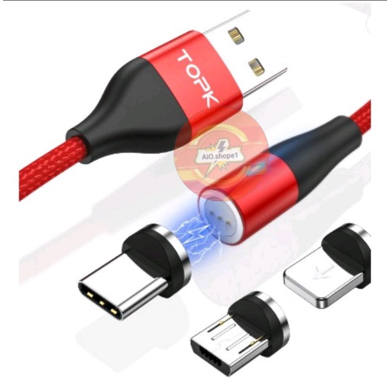 Cáp Sạc điện thoại (Type C TOPK chính hãng)