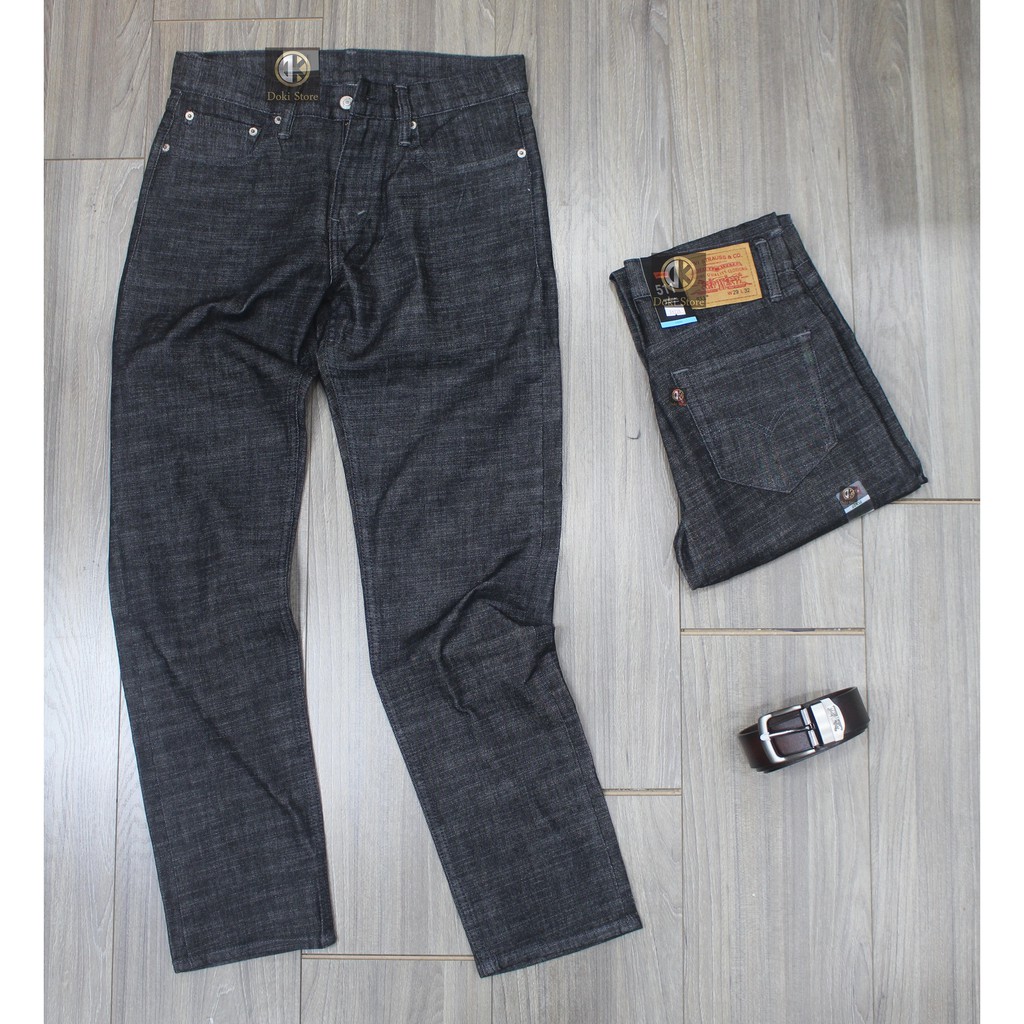 Quần Jean Nam Cao Cấp Màu Chì (Chỉ Chìm), Quần Bò Nam Chất Vải Co Giãn Thoải Mái, DOKI DK-11 | BigBuy360 - bigbuy360.vn