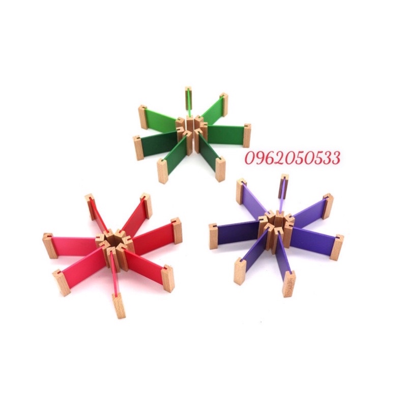 Hộp phân biệt màu sắc, giáo cụ montessori