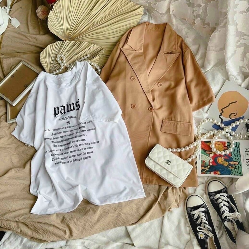 SET ĐẦM TRẮNG KÈM ÁO BLAZER NÂU | 𝐇𝐀𝐂𝐇𝐈𝐒𝐓𝐎𝐑𝐄 | 𝗤𝘂ầ𝗻 𝗮́𝗼 𝗤𝘂ả𝗻𝗴 𝗖𝗵𝗮̂𝘂 𝘀ỉ 𝗹ẻ