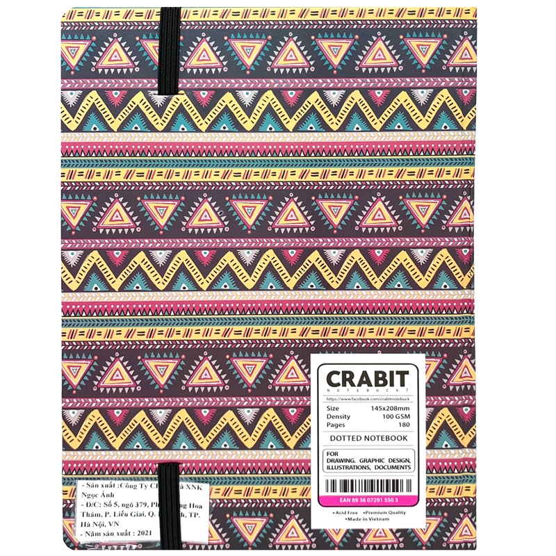 Sổ Crabit Pattern Lover Dotted 180 Trang 1550