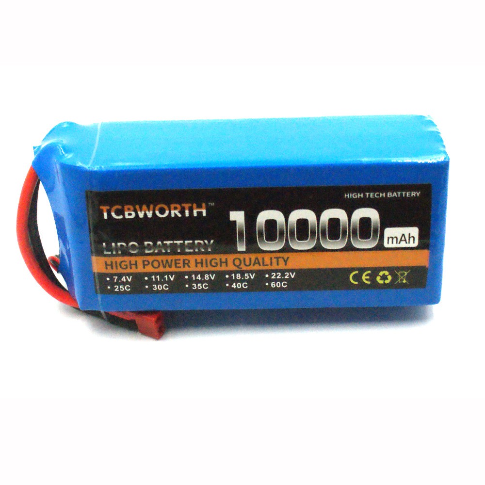 Pin lipo 2s 3s 4s 5s 6s 10000mah 25c Màu Xanh
