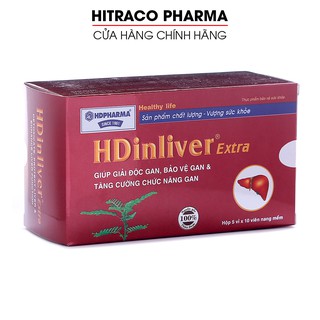 Viên uống bổ gan HDinliver Extra giúp giải độc gan, bảo vệ gan - Hộp 50 viên [HDinliver Extra]