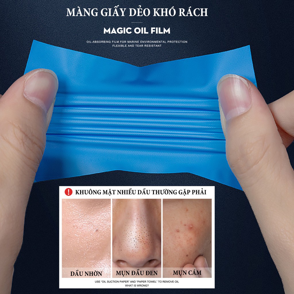 BLUEMAN Giấy Thấm Dầu Dưỡng Ẩm Làm Sạch Da Mặt Chất Lượng Cao | BigBuy360 - bigbuy360.vn