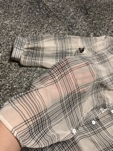 Sao sơ mi voan ca rô