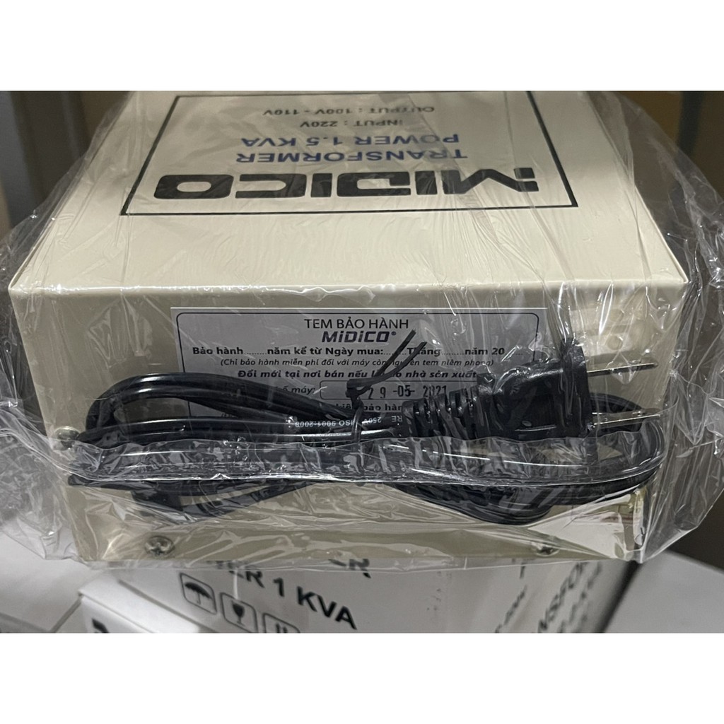 Biến áp đổi nguồn MIDICO 1.5KVA 15000W vào 220v ra 100v-120v