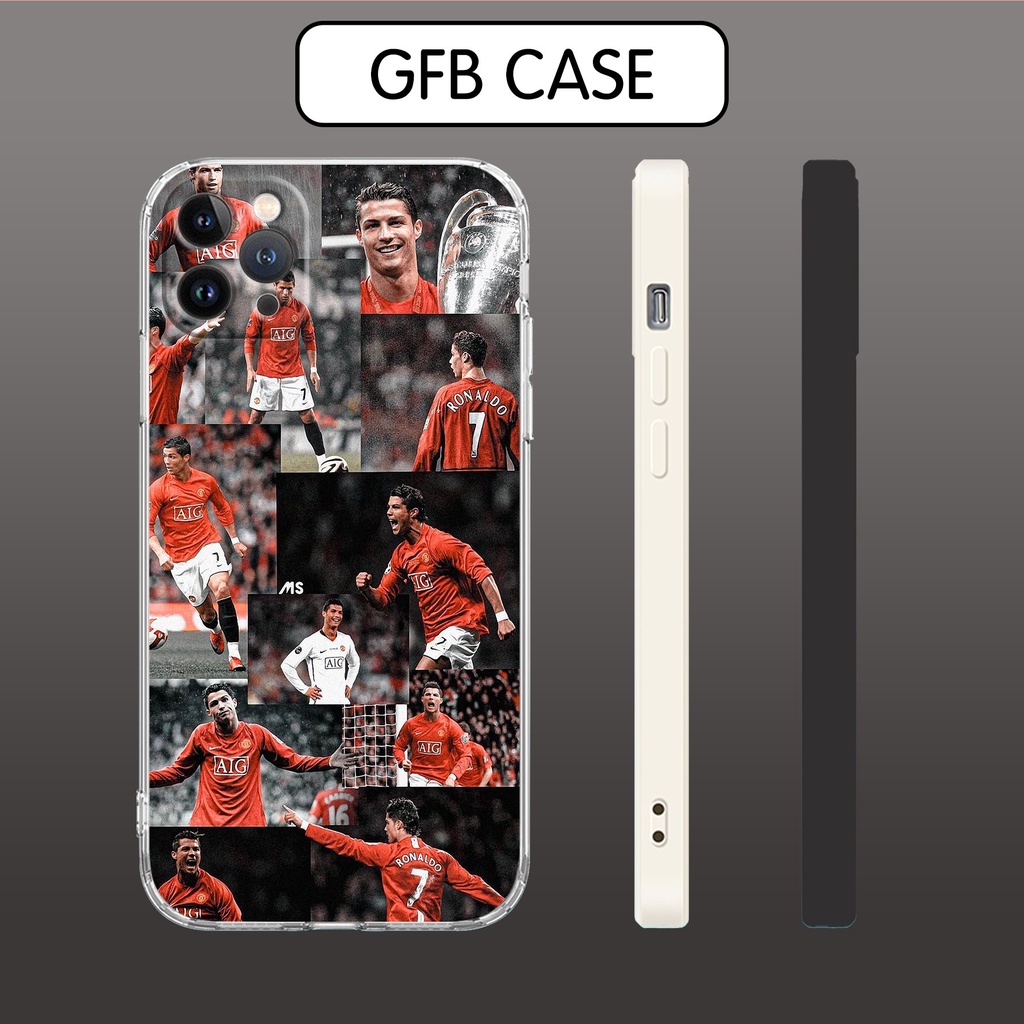 Ốp lưng ronaldo MU photo strip collage pro 13 11 12 promax 7 8 plus xs X Xr  FOO20222545