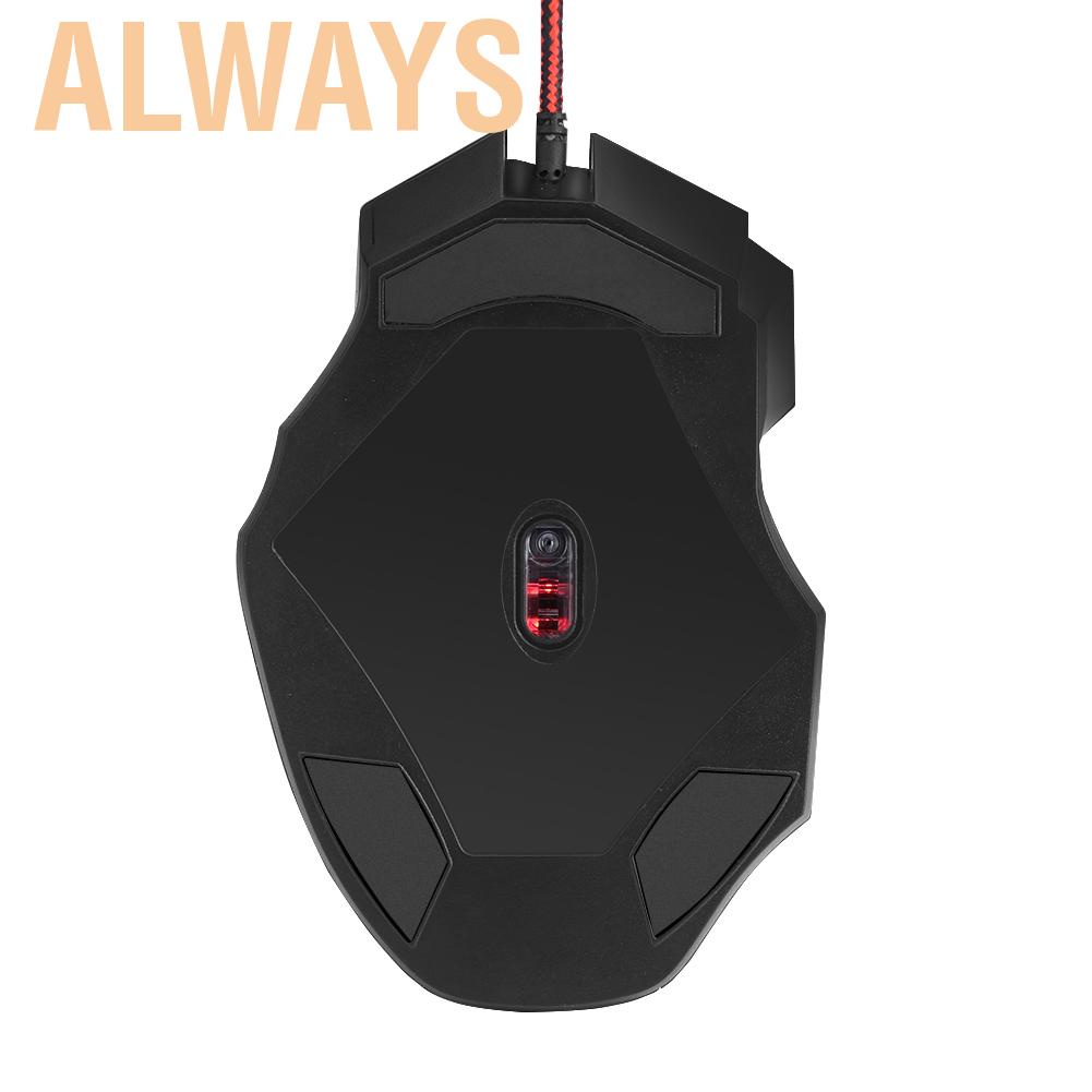 Chuột quang chơi game 7 nút bấm với đèn LED