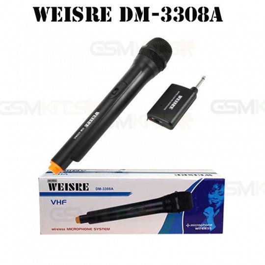 Micro Không Dây Weisre 3308A Hát Nhẹ Êm Không Nhiễu