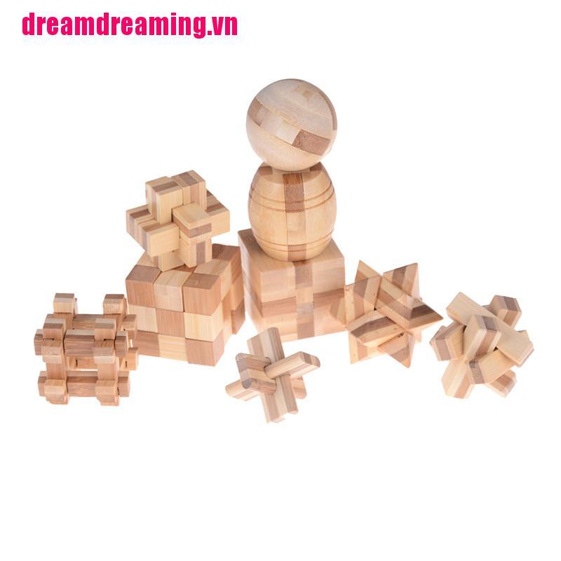 Bộ Đồ Chơi Xếp Hình 3d Bằng Gỗ