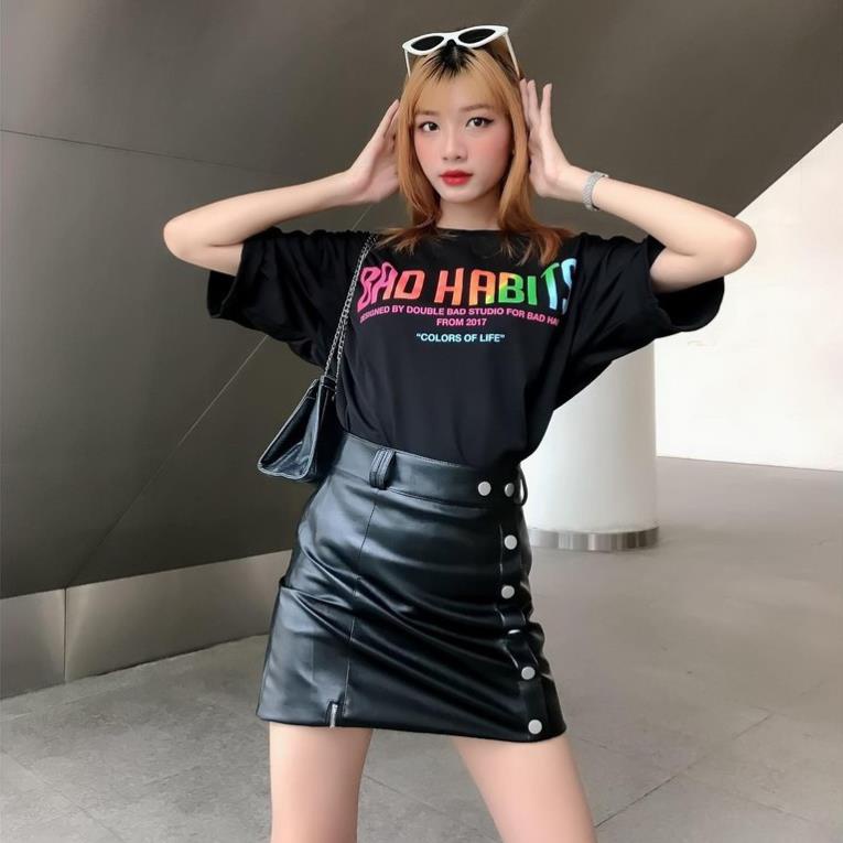 Tee BAD HABITS COLORFUL Chính Hãng Unisex , Áo Thun Local Brand Bad Rabbit 7 Màu Sắc Real 100% Cotton fCat STORE UNISEX