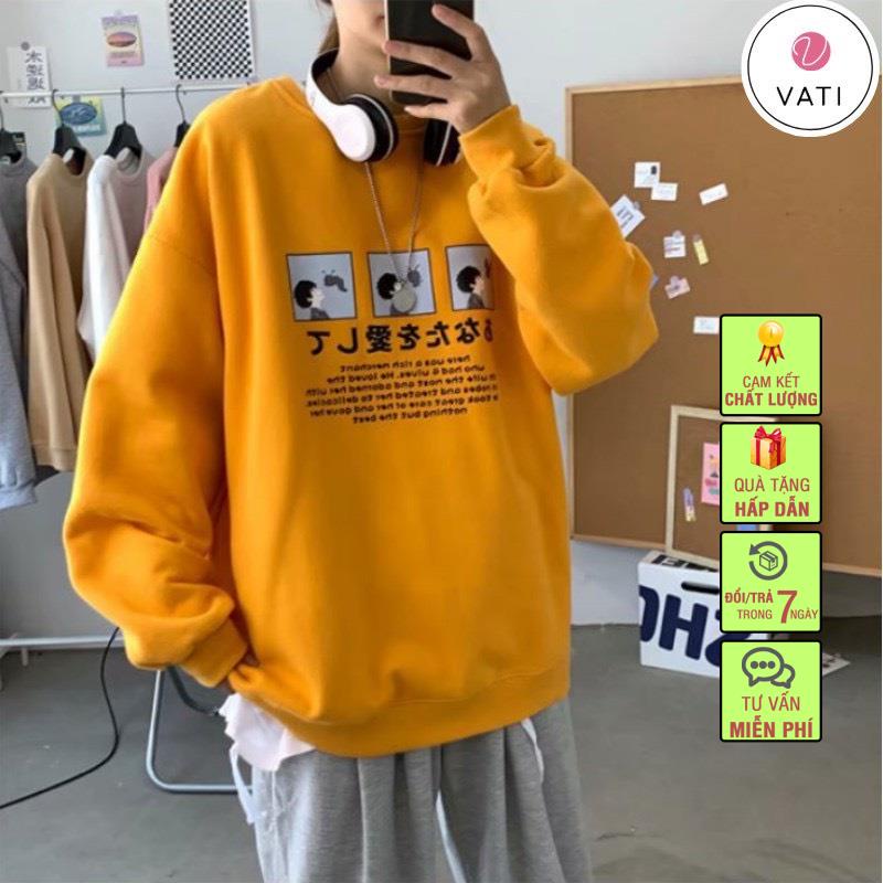 Aó Nỉ Sweater Họa Tiết Chữ Nhật Bản siêu dày.siêu ấm. | BigBuy360 - bigbuy360.vn