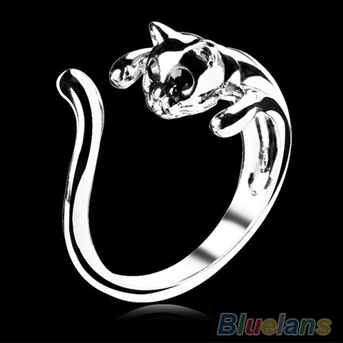 1 Nhẫn Bạc Mắt Mèo Dễ Thương