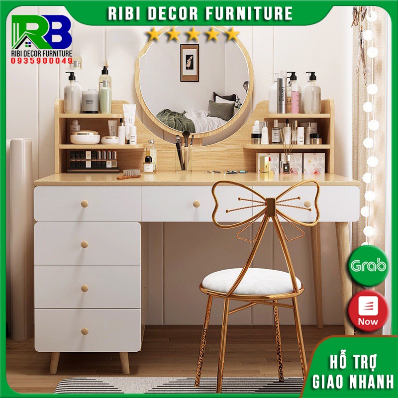 Bàn trang điểm gỗ phong cách Bắc Âu sang trọng BTD321