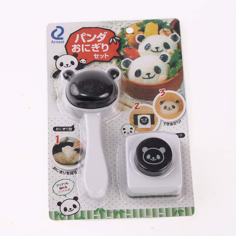 Khuôn Làm Cơm Nắm Hình Gấu Trúc Hoạt Hình Dễ Thương DIY