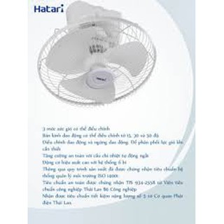 [GIAN HÀNG UY TÍN] [HÀNG CHÍNH HÃNG] Quạt trần đảo Hatari HT-C16R1(s)