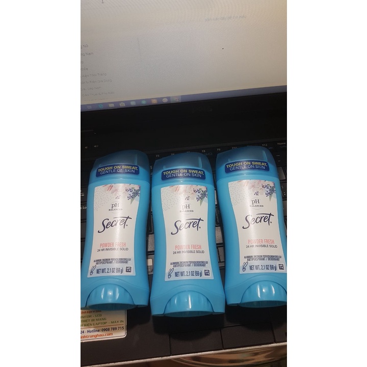 Lăn khử mùi PH secret 59g