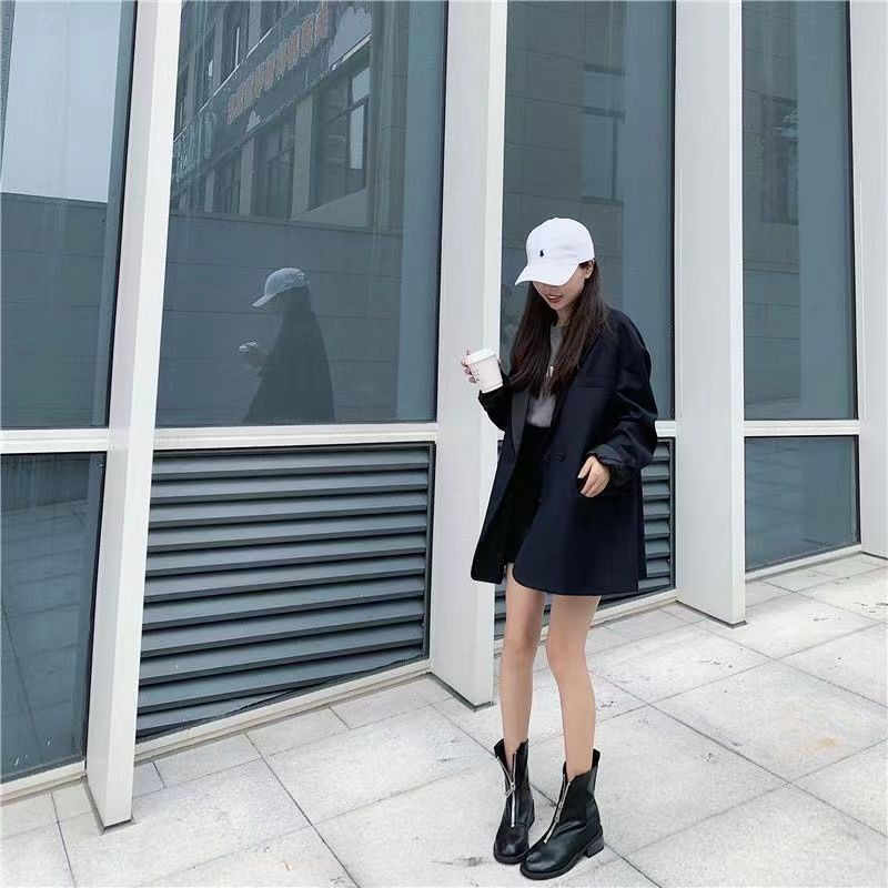 Áo Khoác Dáng Rộng Phong Cách Hàn Quốc Thời Trang Xuân Thu 2022 Cho Nữ