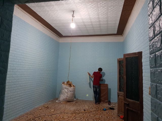 Xốp dán tường 3D dày 4_5mm keo siêu dính | BigBuy360 - bigbuy360.vn