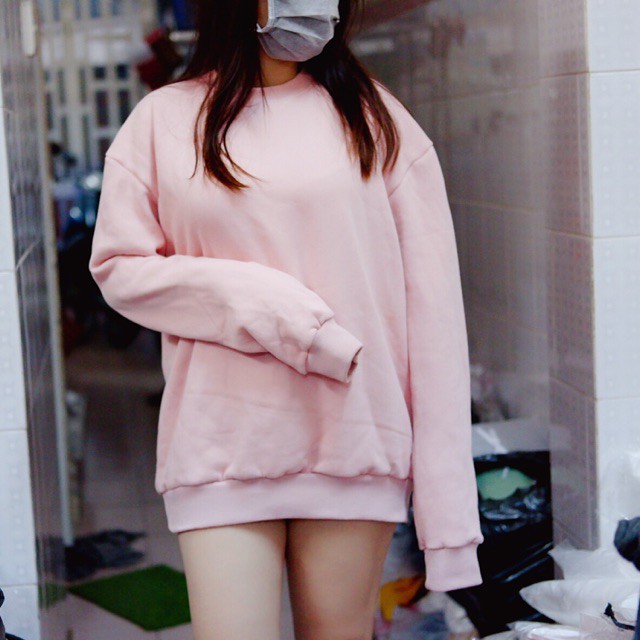 áo sweater hồng chất đẹp