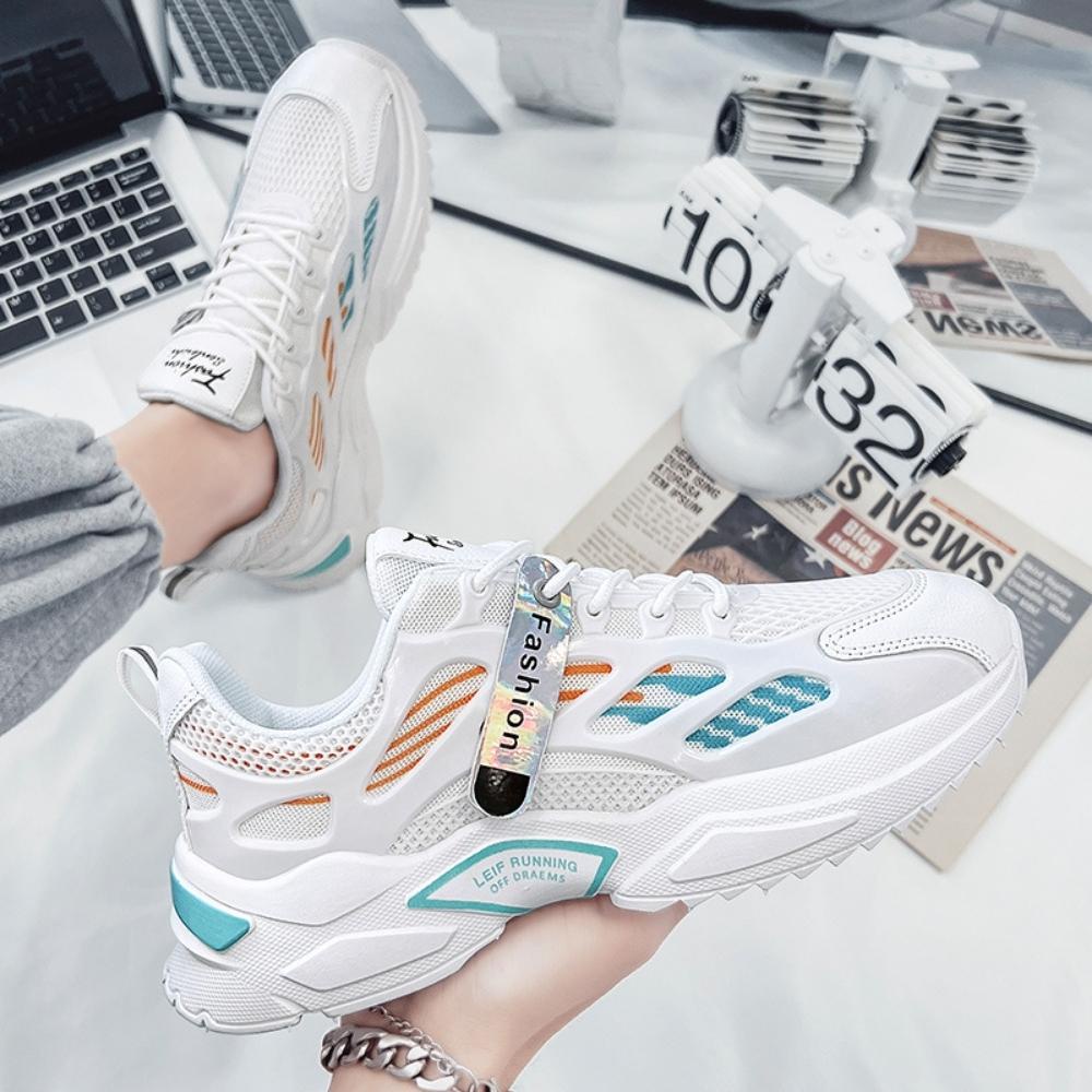 Giày sneaker thể thao nam tem bạc Fashion nổi bật bắt mắt