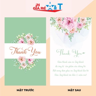 [GIÁ TẬN XƯỞNG] 100 CÁI THẺ CÁM ƠN, THIỆP CÁM ƠN KHÁCH HÀNG