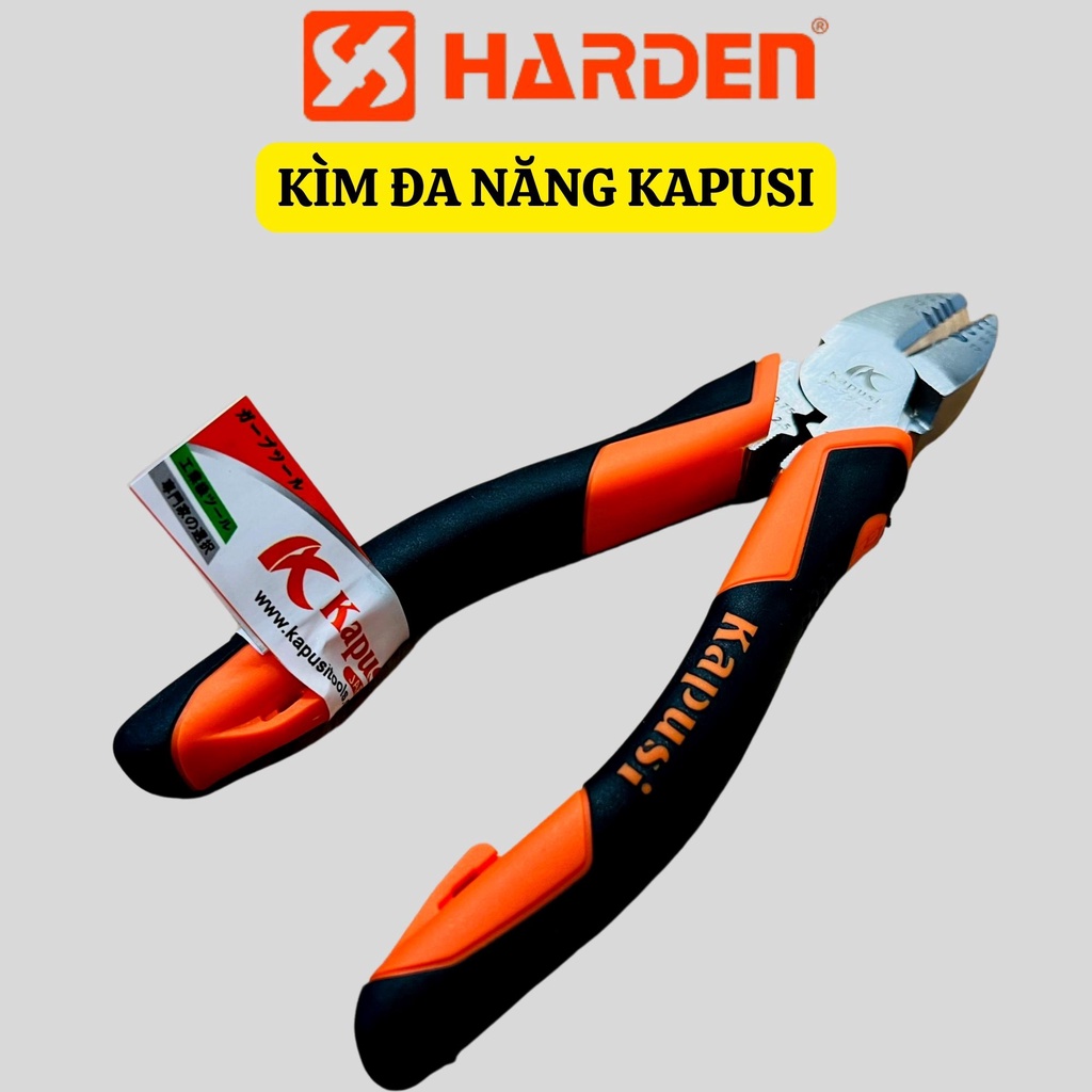 Bộ Kìm Điện, Nhọn, Cắt Mạ Niken Cao Cấp Đa Năng Nhật Kapusi - Kềm Công Nghiệp Thép CR-V