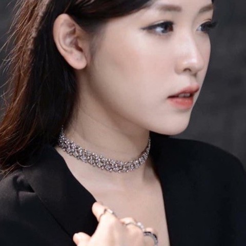 Vòng Cổ Choker Đá Bản Ngang Cut Out Độc Đáo NHÀ NHỎ 495