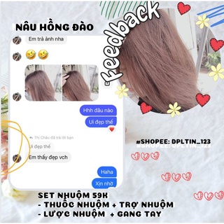 [SỈ RẺ VÔ ĐỊCH] Set nhuộm tóc tại nhà  đủ màu (Thuốc nhuộm, trợ nhuộm,gangtay, lược nhuộm)