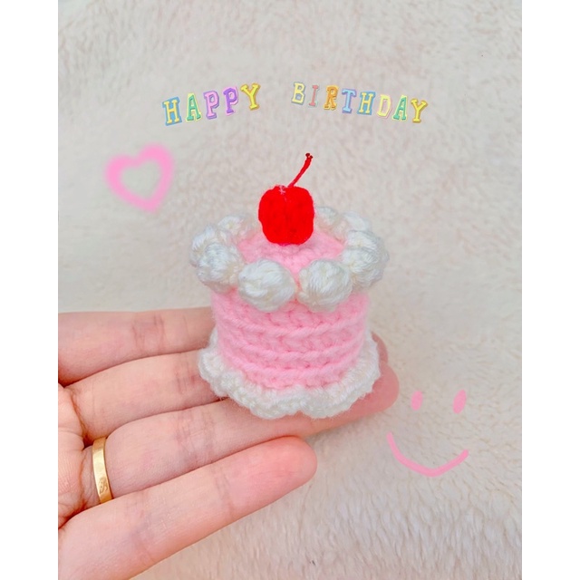 Móc khoá bánh sinh nhật mini 🎂