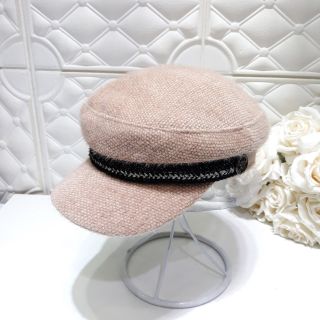 Mũ newsboy dạ thừng đen